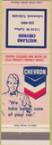 Matchbook Cover - Chevron oil gas Lakewood CO
