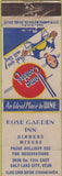 Matchbook Cover - Rose Garden Inn Salt Lake City UT girlie WORN