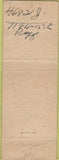 Matchbook Cover - Rose Garden Inn Salt Lake City UT girlie WORN