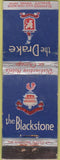 Matchbook Cover - The Drake Hotel Blackstone Chicago IL DQ