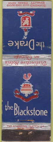 Matchbook Cover - The Drake Hotel Blackstone Chicago IL DQ