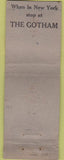 Matchbook Cover - The Drake Hotel Blackstone Chicago IL DQ