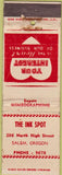 Matchbook Cover - The Ink Spot Salem OR King Midas WEAR girlie back
