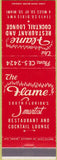 Matchbook Cover - Flame Restaurant Miami FL