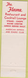 Matchbook Cover - Flame Restaurant Miami FL