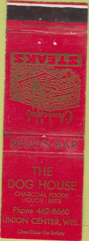 Matchbook Cover - Dog House Union Center WI