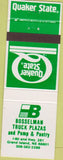 Matchbook Cover - Bosselman oil gas Grand Island NE Quaker State