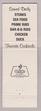Matchbook Cover - Kresky's Casa Loma Marshfield WI