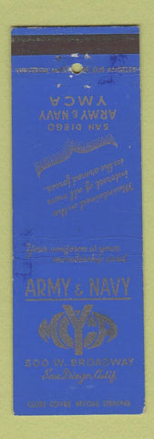 Matchbook Cover - Army and Navy YMCA San Diego CA WEAR