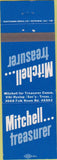 Matchbook Cover - Mitchell Treasureer Ottowa IL?