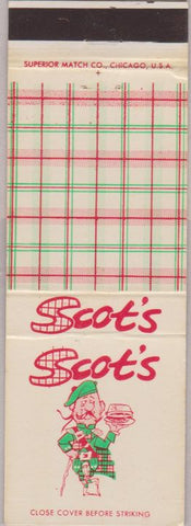 Matchbook Cover - Scot's Mount Prospect IL