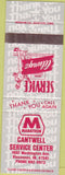 Matchbook Cover - Marathon Oil Gas Vincennes IN