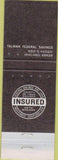 Matchbook Cover - Talman Federal Savings Chicago IL
