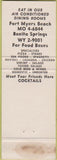 Matchbook Cover - Gino's Italian Food Fort Myers Beach FL