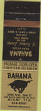 Matchbook Cover - Bahama Steak House Miami FL