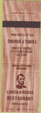 Matchbook Cover - Lincoln House Restaurant Ogden IL