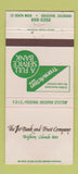 Matchbook Cover - 1st Bank and Trust Brighton Colorado 30 Strike