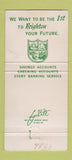 Matchbook Cover - 1st Bank and Trust Brighton Colorado 30 Strike