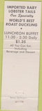 Matchbook Cover - Famous Restaurant Lake Worth FL