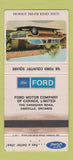 Matchbook Cover - 1968 Ford Wagon Oakville ON WORN 30 Strike
