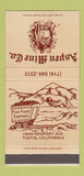 Matchbook Cover - Aspen Mine Company Tustin CA 30 Strike