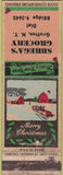 Matchbook Cover - Sbrega's Grocery Grafton NY POOR