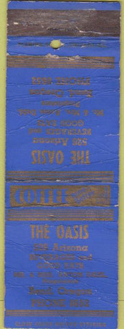 Matchbook Cover - The Oasis Bend OR POOR