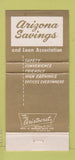 Matchbook Cover - Arizona Savings Loan AZ 30 Strike