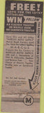 Matchbook Cover - Marcus Auto Supply Stockton CA