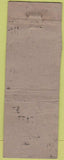 Matchbook Cover - Tourist Cafe McMinnville OR POOR