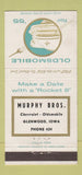 Matchbook Cover - 1955 Oldsmobile Murray Glenwood IA low phone # WEAR 30 Strike
