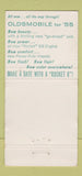 Matchbook Cover - 1955 Oldsmobile Neu Davenport IA 30 Strike