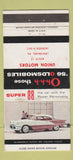 Matchbook Cover - 1956 Oldsmobile Union Motors Lewisburg PA WEAR 30 Strike