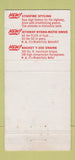 Matchbook Cover - 1956 Oldsmobile Union Motors Lewisburg PA WEAR 30 Strike
