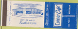 Matchbook Cover - Corner Cafe De Pere WI