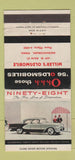 Matchbook Cover - 1956 Oldsmobile Miller's Mechanicsburg PA WEAR 30 Strike