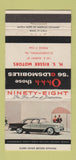 Matchbook Cover - 1956 Oldsmobile HS Risser Elizabethtown PA 30 Strike