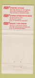 Matchbook Cover - 1956 Oldsmobile HS Risser Elizabethtown PA 30 Strike