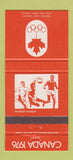 Matchbook Cover - 1976 Olympics Canada Handball ORANGE 30 Strike
