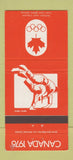 Matchbook Cover - 1976 Olympics Canada Judo ORANGE 30 Strike