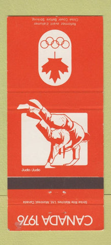 Matchbook Cover - 1976 Olympics Canada Judo ORANGE 30 Strike