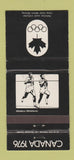 Matchbook Cover - 1976 Olympics Canada Athletics BLACK 30 Strike