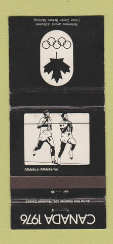 Matchbook Cover - 1976 Olympics Canada Athletics BLACK 30 Strike