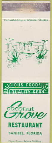 Matchbook Cover - Coconut Grove Restaurant Sanibel FL