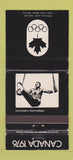 Matchbook Cover - 1976 Olympics Canada Gymnastics BLACK 30 Strike