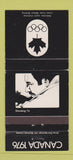 Matchbook Cover - 1976 Olympics Canada Shooting BLACK 30 Strike