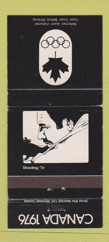 Matchbook Cover - 1976 Olympics Canada Shooting BLACK 30 Strike
