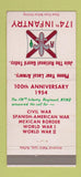 Matchbook Cover - 174th Infantry National Guard 1954 30 Strike