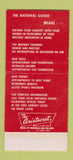 Matchbook Cover - 174th Infantry National Guard 1954 30 Strike