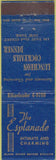 Matchbook Cover - The Esplanade Restaurant New York City